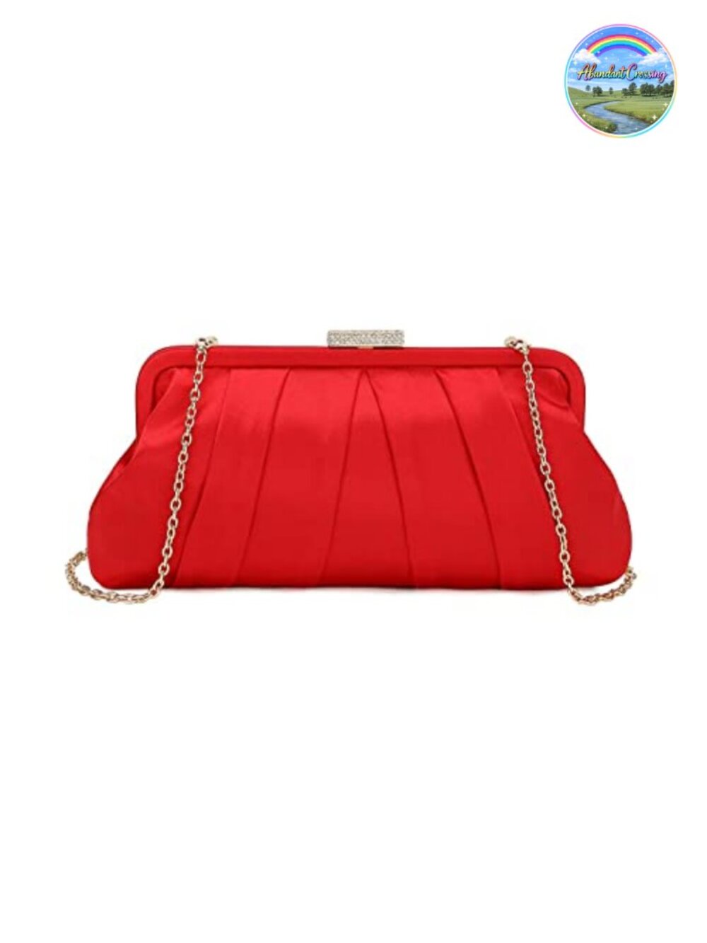 Pleated Satin Clutch Bag Diamante Evening Handbag Wedding Prom